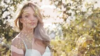A glamorous girl enjoys nature and indulges in some personal fun