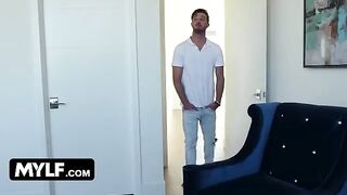 The busty bombshell Alix Lynx shakes her huge boobs and makes the lucky guy cum