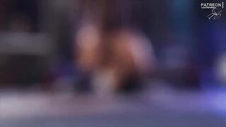 Hard fuck with an animated girl from Apex Loba that ends with a creampie