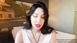 Hot MILF gave a deepthroat blowjob to her stepdaughter's boyfriend