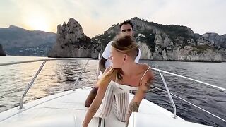 Date Night 08 - A thrilling boat ride with the captain and crew watching