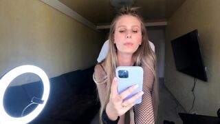 The pretty woman has sex while her boyfriend is on the phone