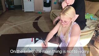 The student couldn't pass the subject, so she offered intimacy to the tutor
