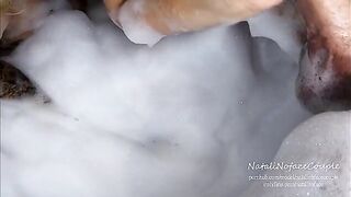 Horny blonde in the bath gives me an incredible blowjob and sex
