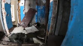 Exhibitionist girl gets fucked in a terrible house