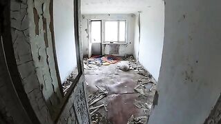 Exhibitionist girl gets fucked in a terrible house