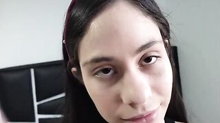 A perverted stepdaughter torments her stepfather in a steamy homemade scene