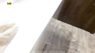 The young pervert peeked at his stepmom in the shower