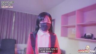 Yumeko Kakegurui lost a bet, fucked without panties or condoms