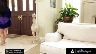 Reena Sky makes a sex tape with her neighbor Chanell Heart after an incident