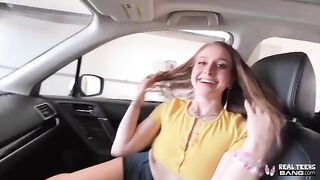 A beautiful girl with a bubble butt, Laney Grey, got fucked hard in POV