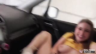 A beautiful girl with a bubble butt, Laney Grey, got fucked hard in POV