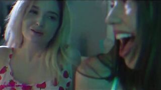 Kinky lesbian action with intense make out and passionate intimacy, featuring Madi Meadows and Lexi Lore