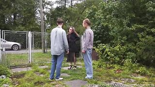 Village girl gets her pussy destroyed by a huge dick