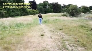 A man fucked a girl in the park and made a mess on her face