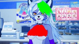 Roxanne Wolf gets fucked in her room after FNAF shift