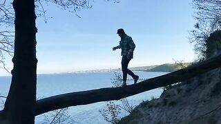 A walk around Gdynia Orłowo with my Chihuahua, wild fun
