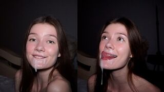 A pretty amateur has a passionate sex and swallows cum - MIRARI