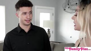 Stepsis shows off her wet pussy, asking if you like it