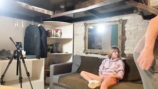 BTS action at home with intense passion