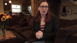 Bully shoots his cum on the head of a hot MILF in a taboo scene