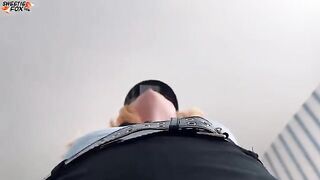 A surprise was arranged for me in the form of a sexy girl in a police suit