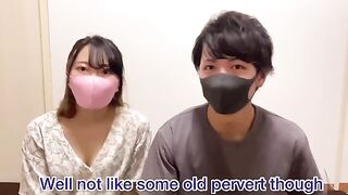 Japanese amateur masturbates with a strong orgasm, her body shaking uncontrollably