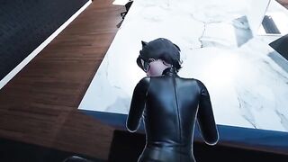 Catwoman Pov in the office - DC Comics 3D Hentai