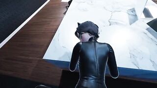 Catwoman Pov in the office - DC Comics 3D Hentai