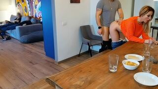 Two couples fuck without any hesitation in the kitchen