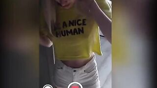 An exchange student meets a girl and she performs a blowjob on him