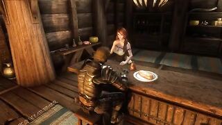 A traveler stopped by Ysolda’s tavern in Skyrim and things got steamy