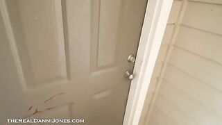 The sexy woman met a delivery guy and fucks with him