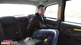 A guy got fucked in the ass by a Female Fake Taxi lady in a steamy encounter