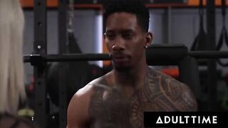 Muscle guy stuffed every hole of gorgeous ebony star Zaawaadi