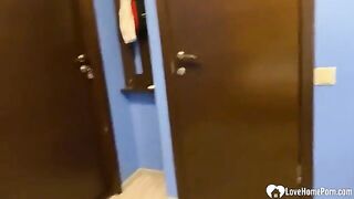 A young guy is fucking his extra-hot teen girlfriend like a wild one