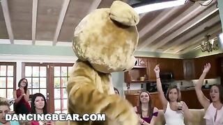 A group of girls get wild and crazy in an intense orgy scene