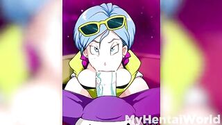 Bulma gets her pussy stuffed with cock in this anime hentai