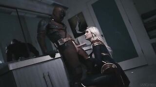 Deadpool fucks the shit out of Captain Marvel in this epic parody scene