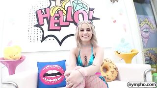 The petite nympho Chanel Camryn is hungry for cock and will take any cumshot