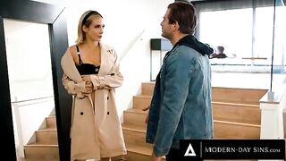 Aiden Ashley gets punished for fucking her best friend by her aggressive BF in this intense HD video