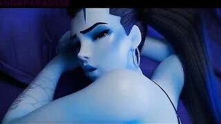 High quality Overwatch Widowmaker hentai compilation