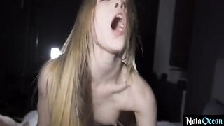 Skinny teen gets fucked hard and deep by horny pro