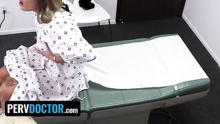 Doctor’s office roleplay with big-breasted patient Mimi Monet and a fat cock