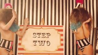 The clowns are having a good time with Riley, Ryan, and Ruby in this fun video