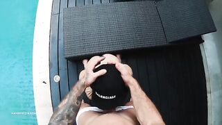 Bikini-clad Hansel Grettel gets fucked hard by a muscular guy