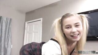 Good girl Carolina Sweets gets punished by her stepdaddy in a taboo scene