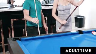 Roommates Paige Owens and Kay Lovely fuck with pool guy