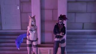 Hentai casting with League of Legends' fox girl Ahri, shot in 60fps