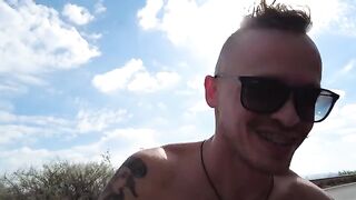 The stupid bitches believed that we were bloggers and allowed us to fuck them on the beach